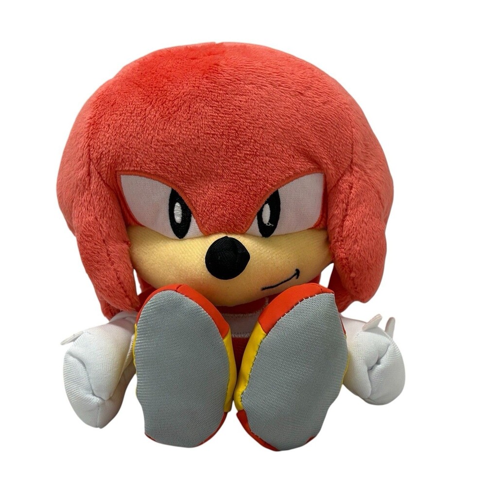Sega Sonic The Hedgehog Knuckles 8" Plush Jakks Pacific Stuffed Toy